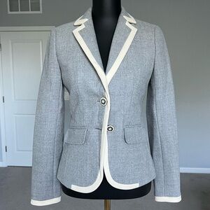 J.Crew Lexington blazer jacket Heather Gray Ivory